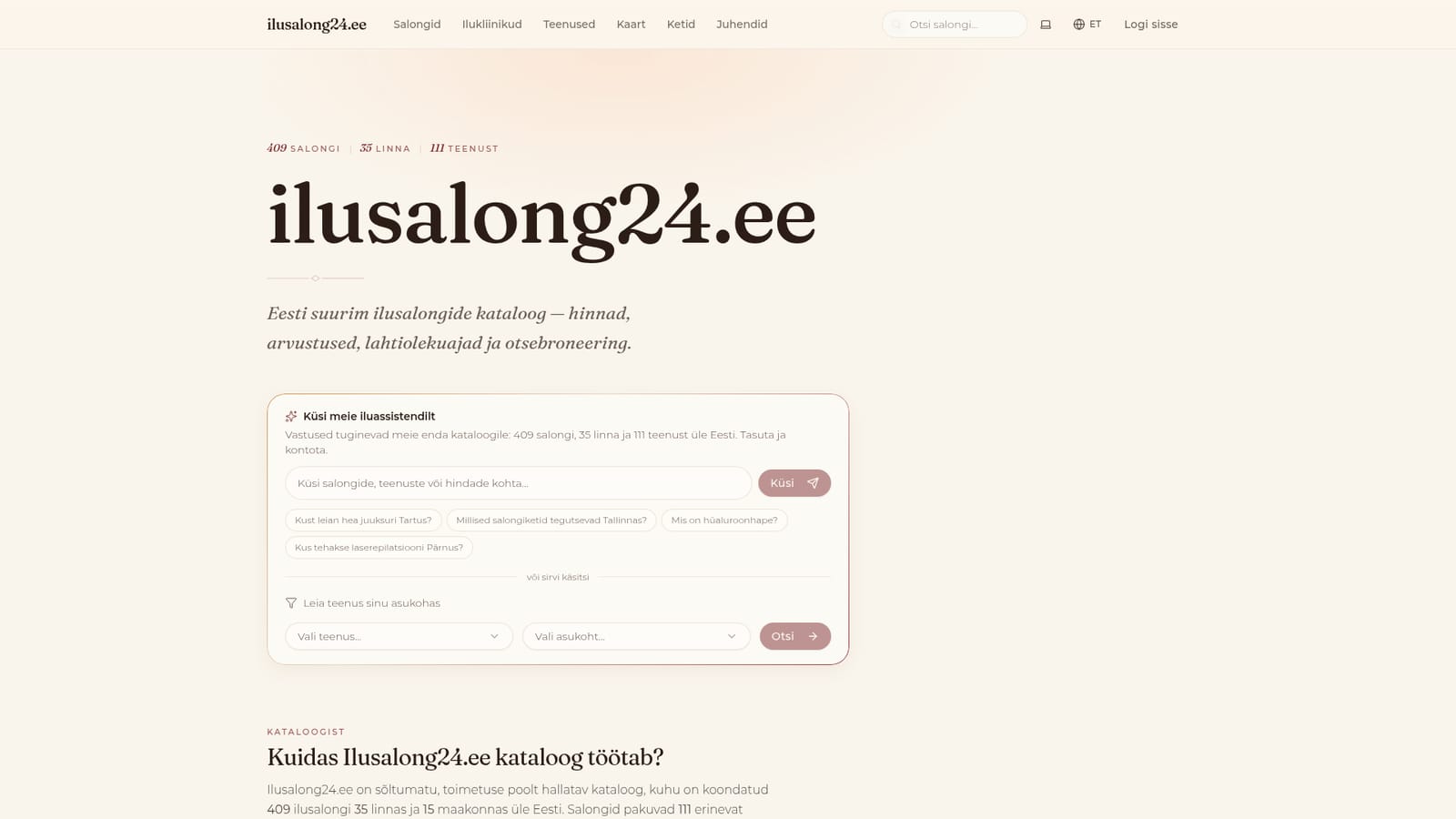 ilusalong24 — Ask the AI assistant a question