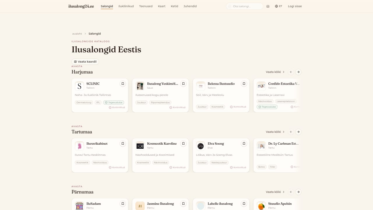 ilusalong24 — Browse salon and clinic listings
