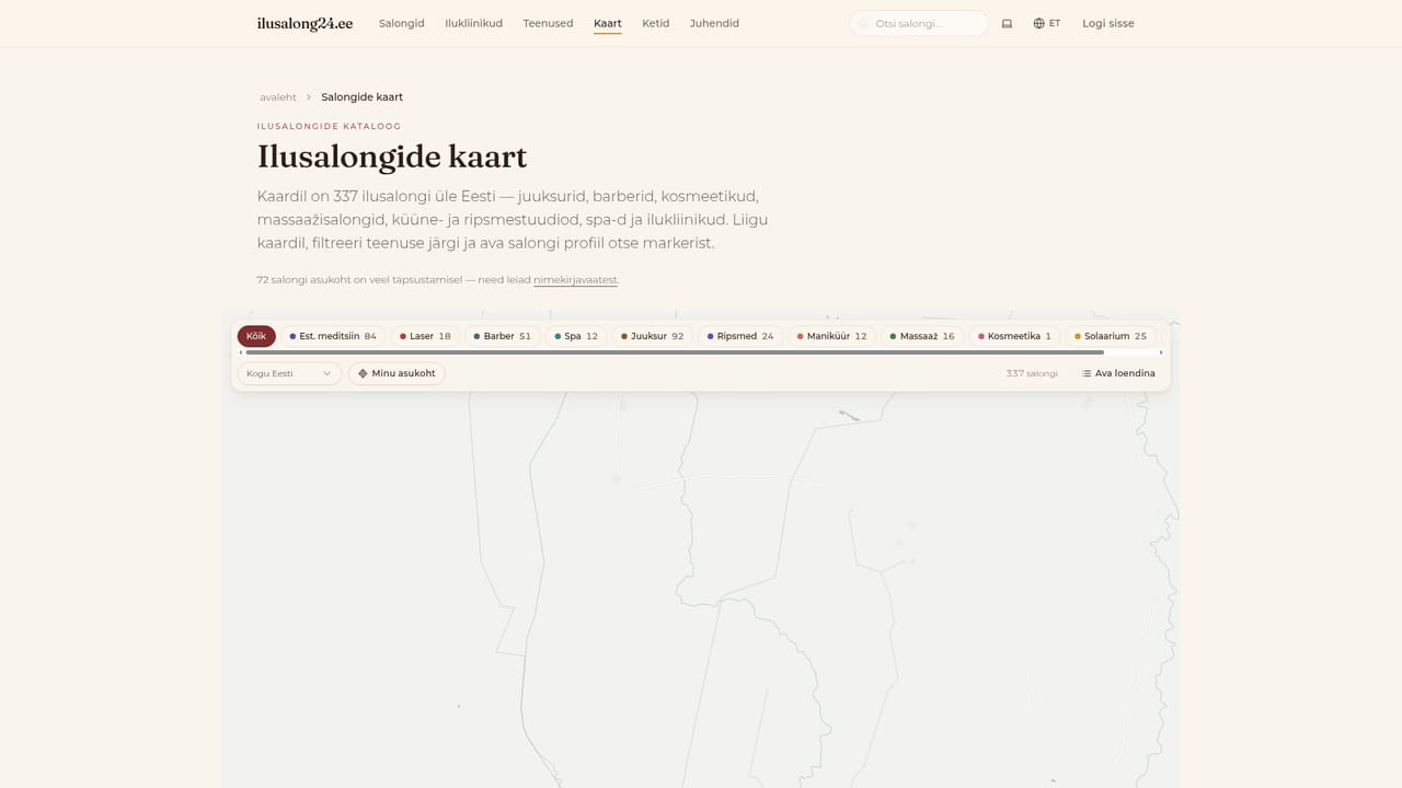 ilusalong24 — Check locations on the map
