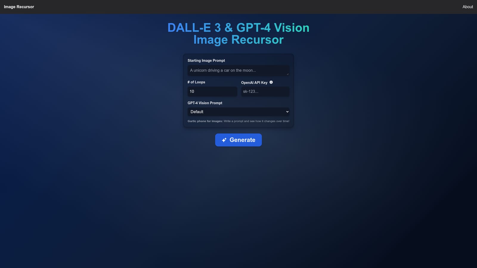 Image Recursor — Open the web app
