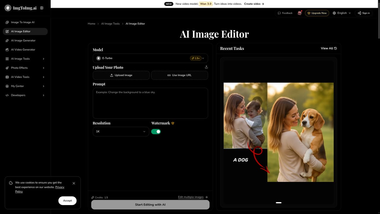 Image To Image AI — Write the transformation prompt