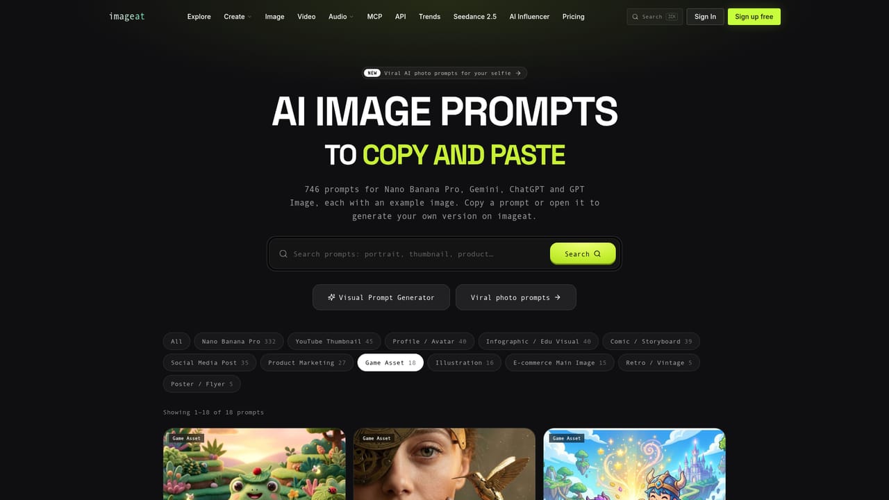 imageat — Borrow a prompt if you are stuck