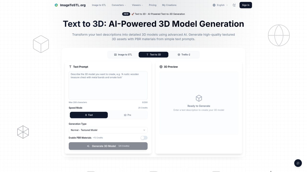 ImageToSTL.org — Try text-to-3D as an alternative