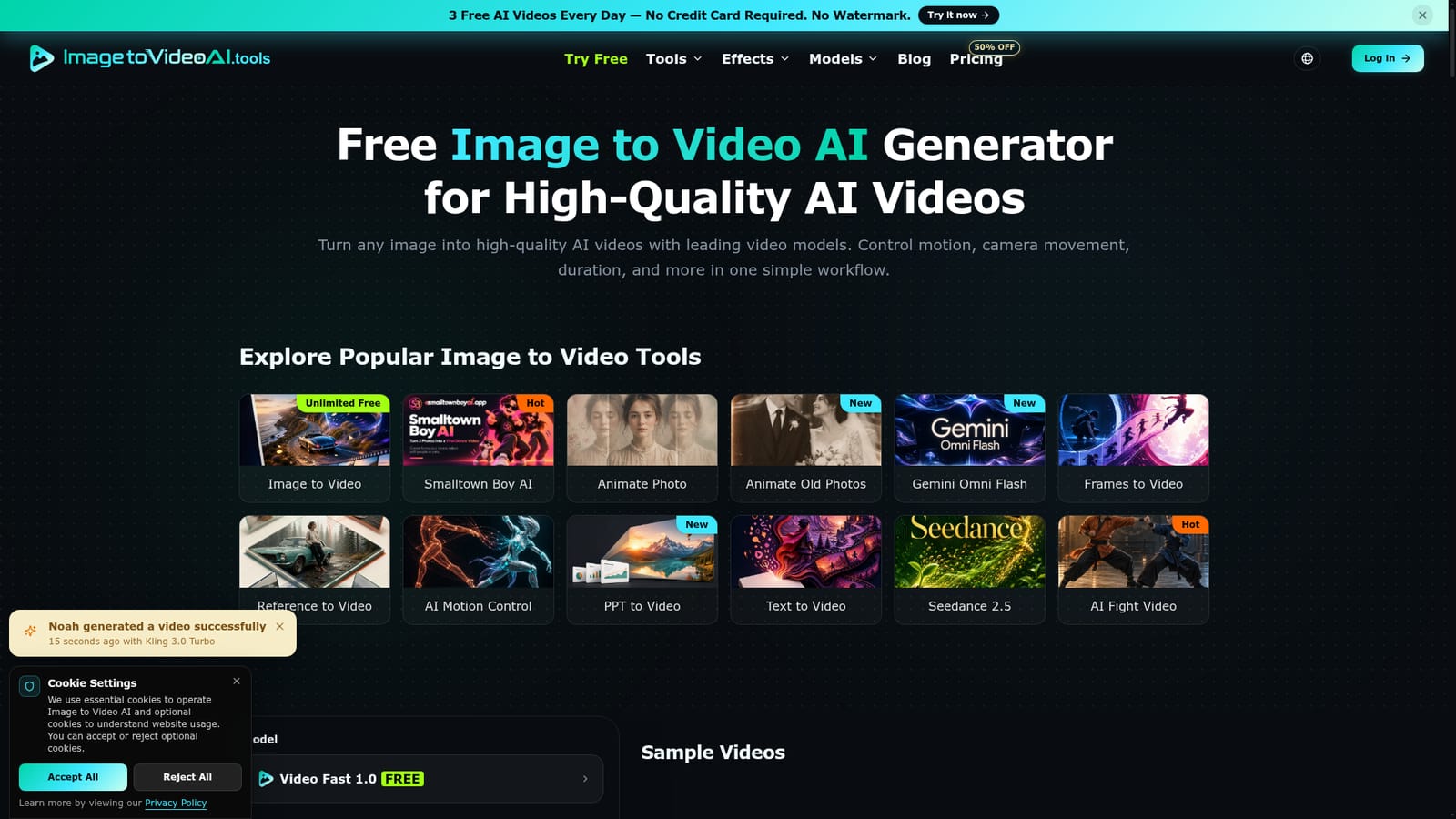 ImageToVideo AI.tools — Open the image to video workspace