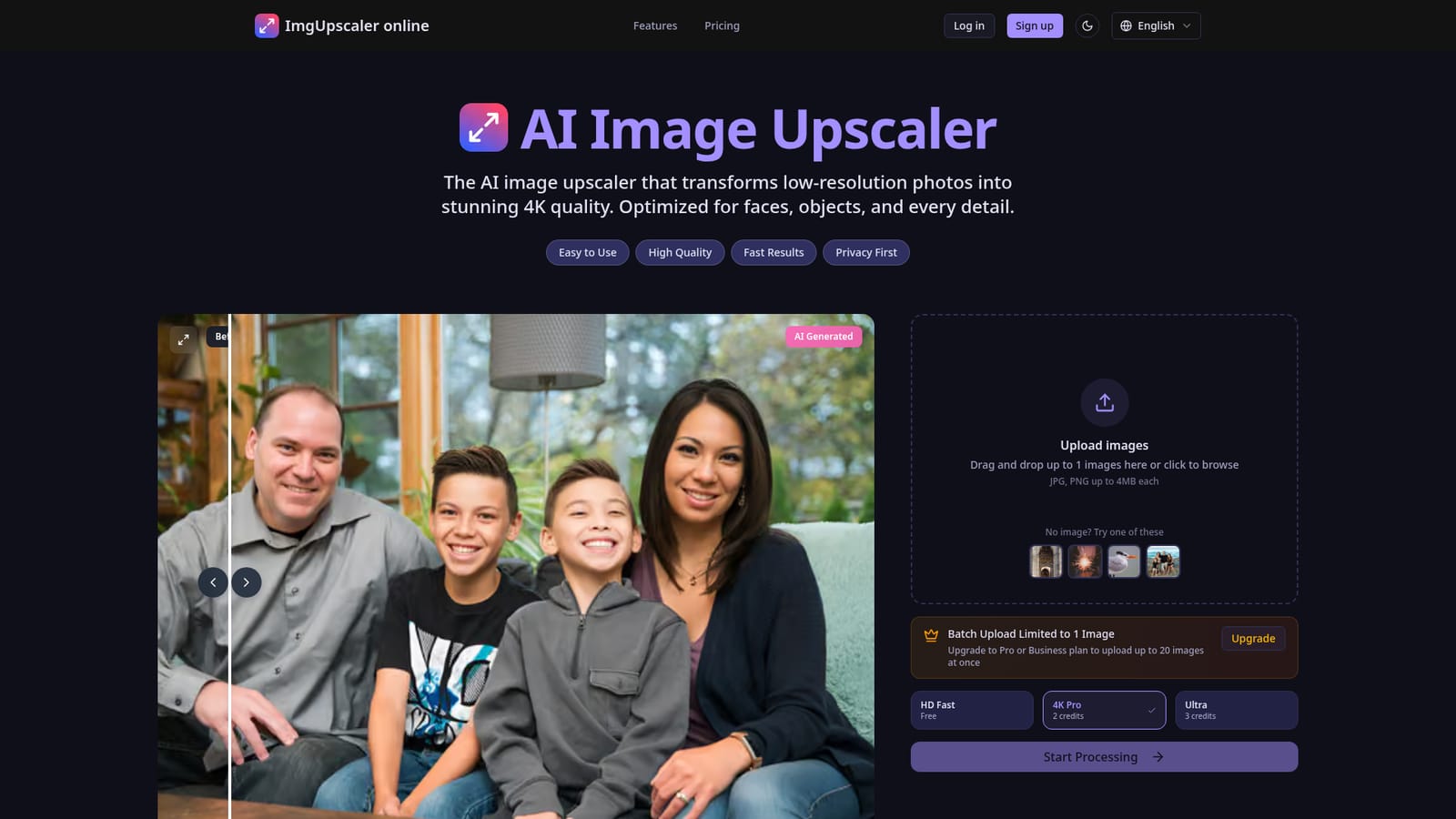 ImgUpscaler.Online — Open the upscaler