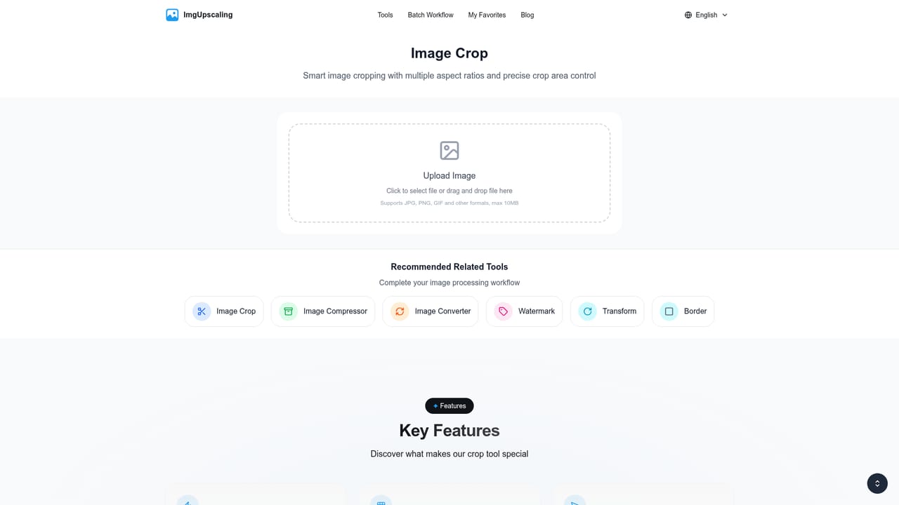 imgUpscaling — Set the tool parameters