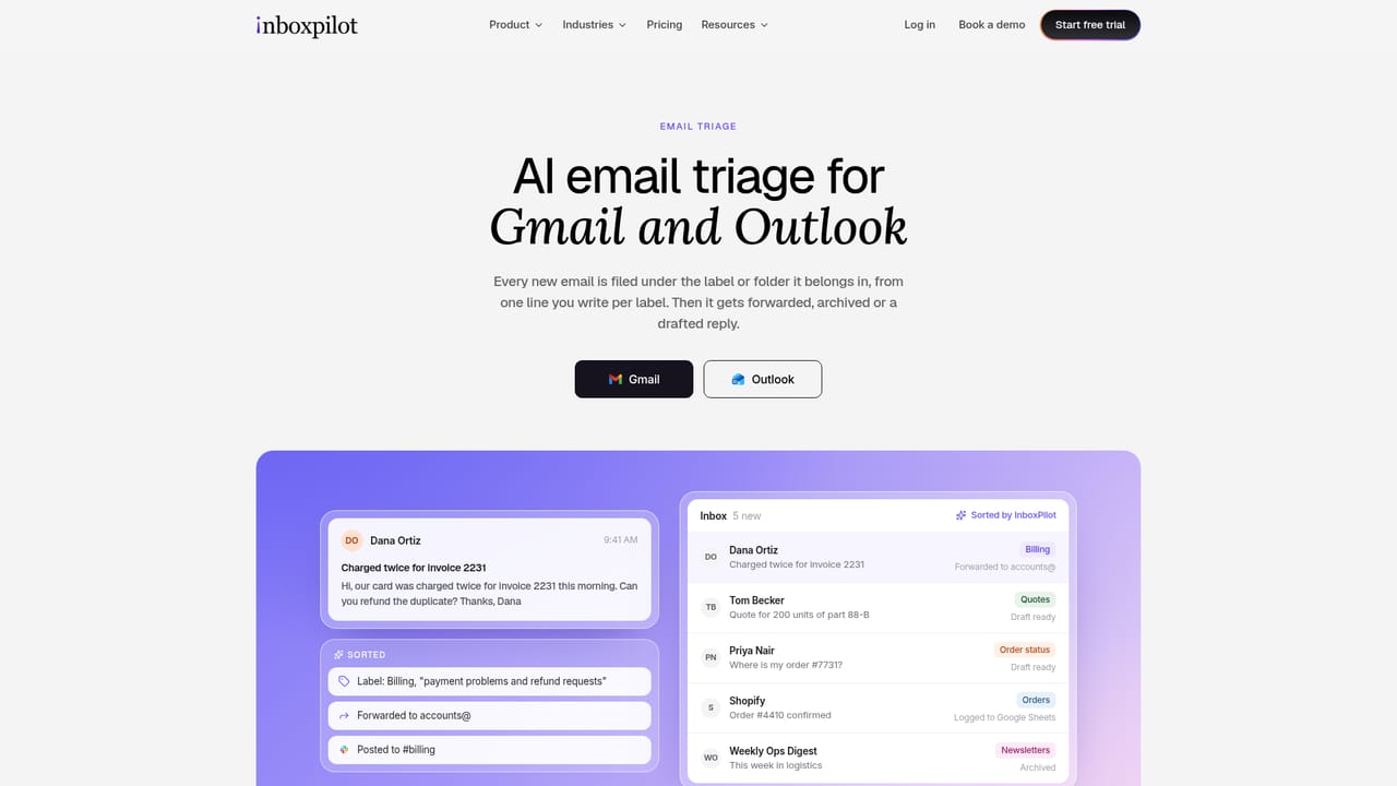inboxpilot — Set up email triage