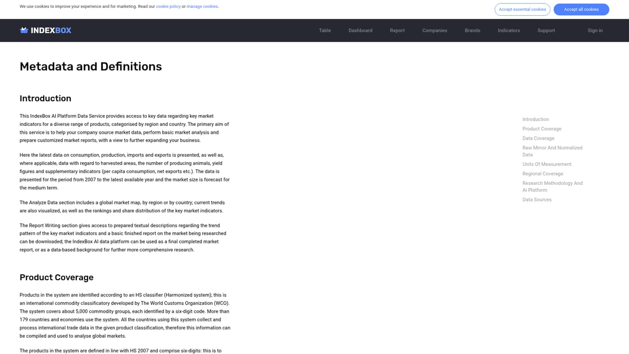 IndexBox — Review the methodology