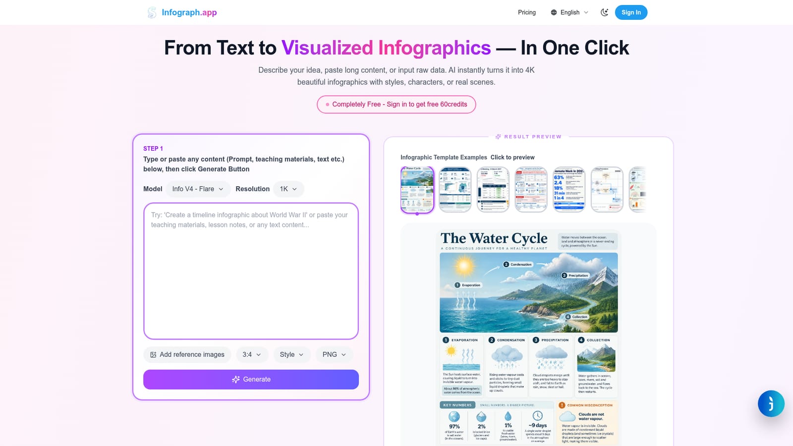 Infograph.app — Open the generator
