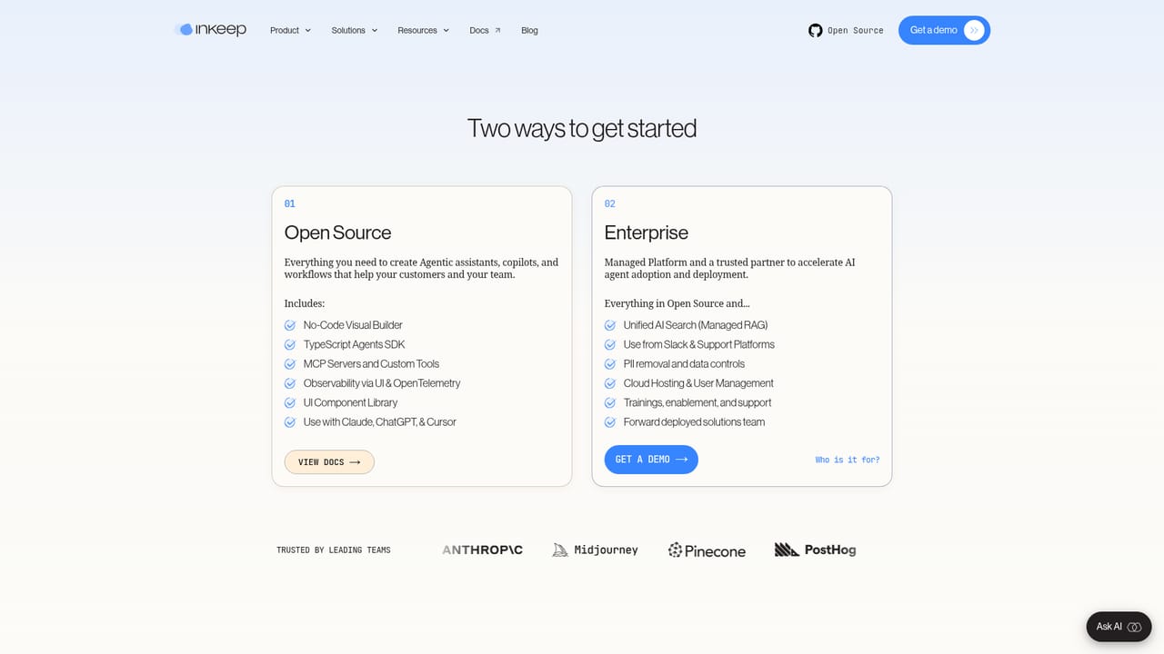 Inkeep — Start building your first agent