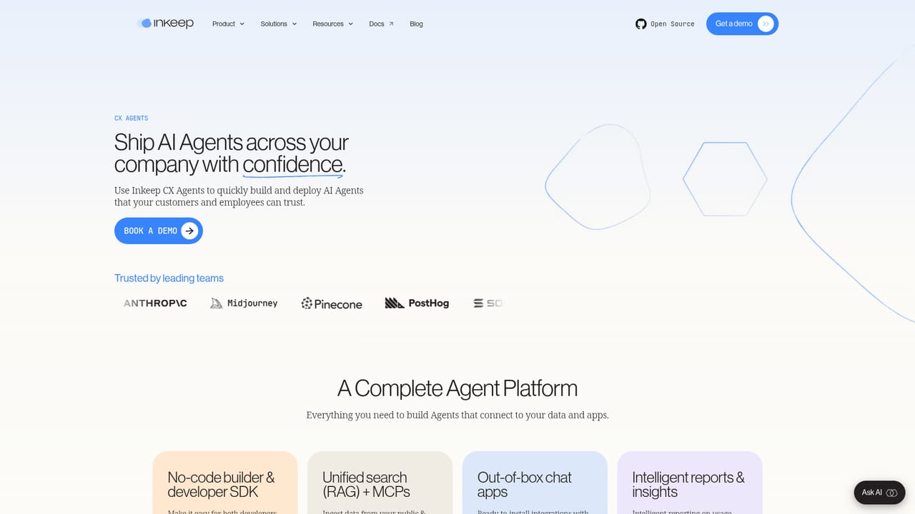Inkeep — Request a walkthrough for enterprise setup