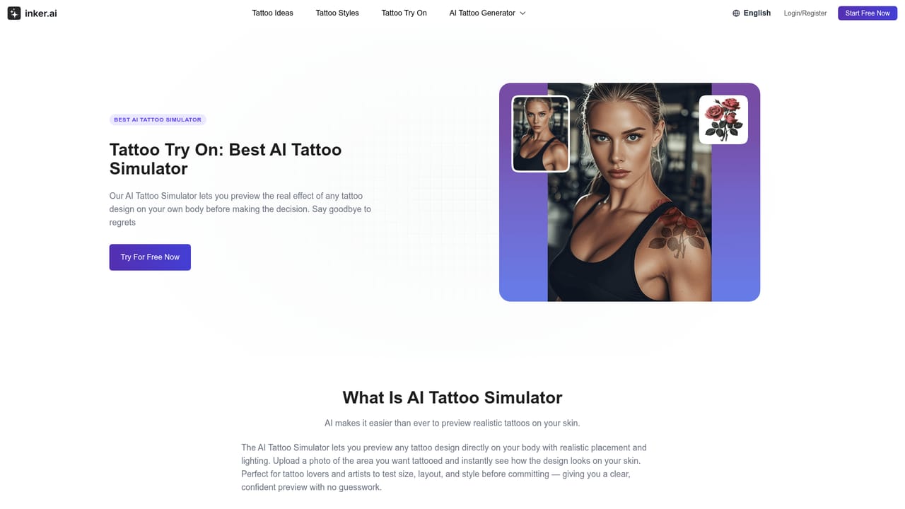 inker.ai — Preview the design on skin