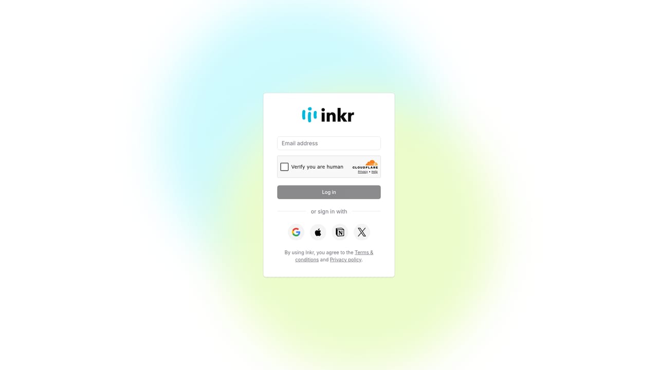 Inkr.app — Trim and set the language