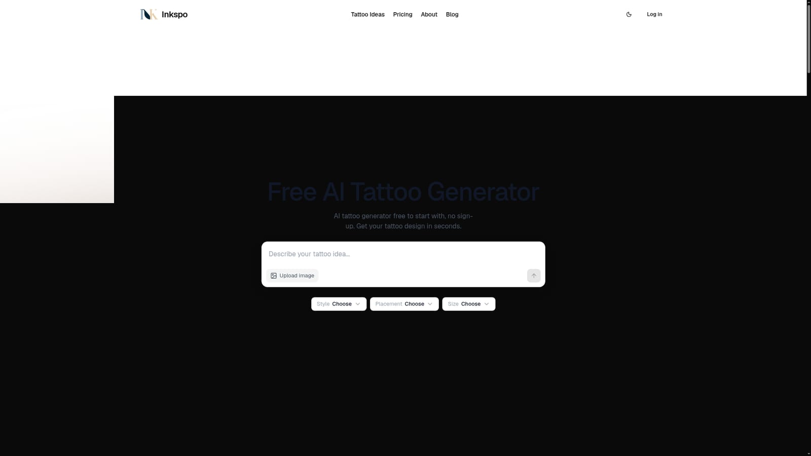 Inkspo — Open the generator