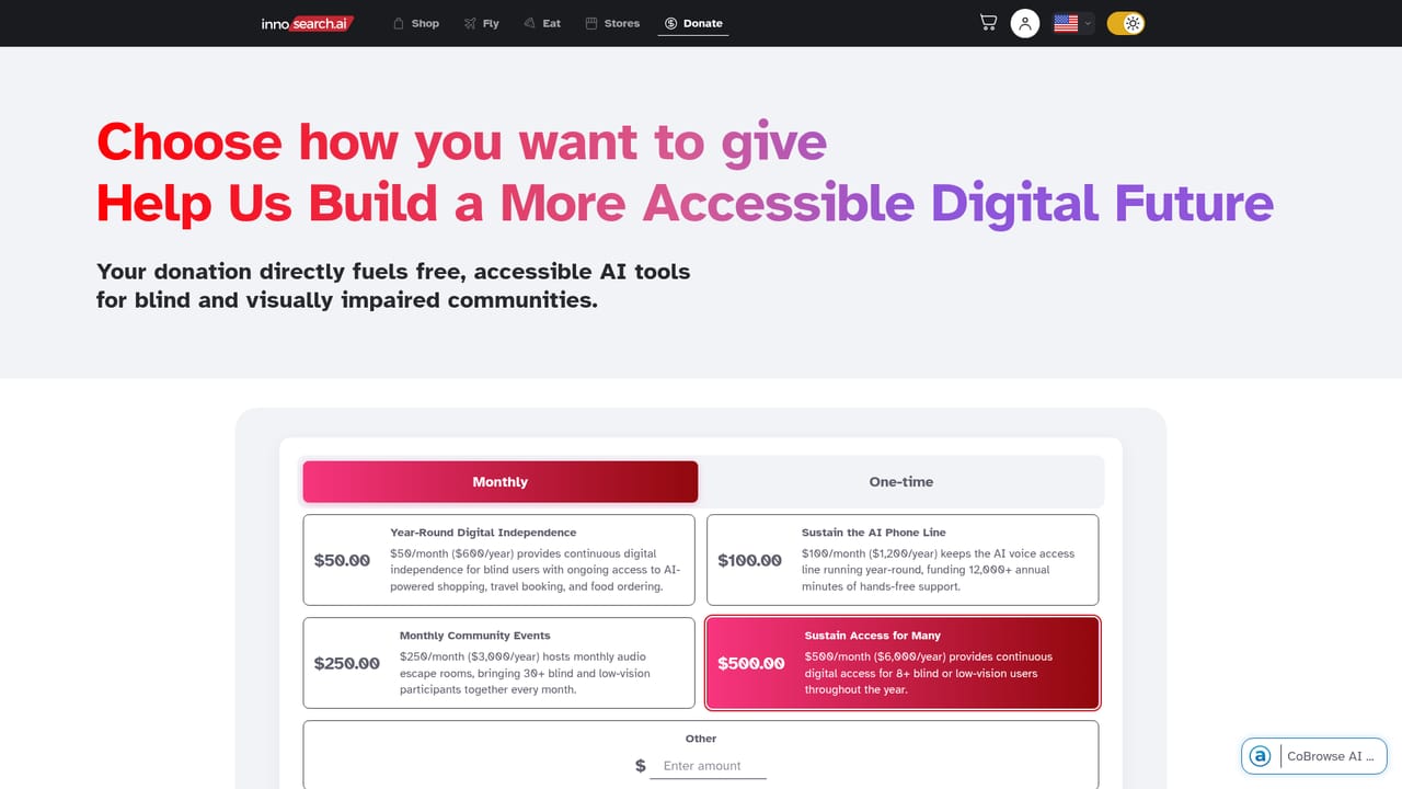 InnoSearch — Support the nonprofit