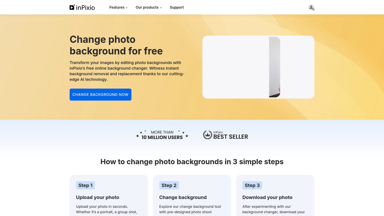 InPixio — Replace the background