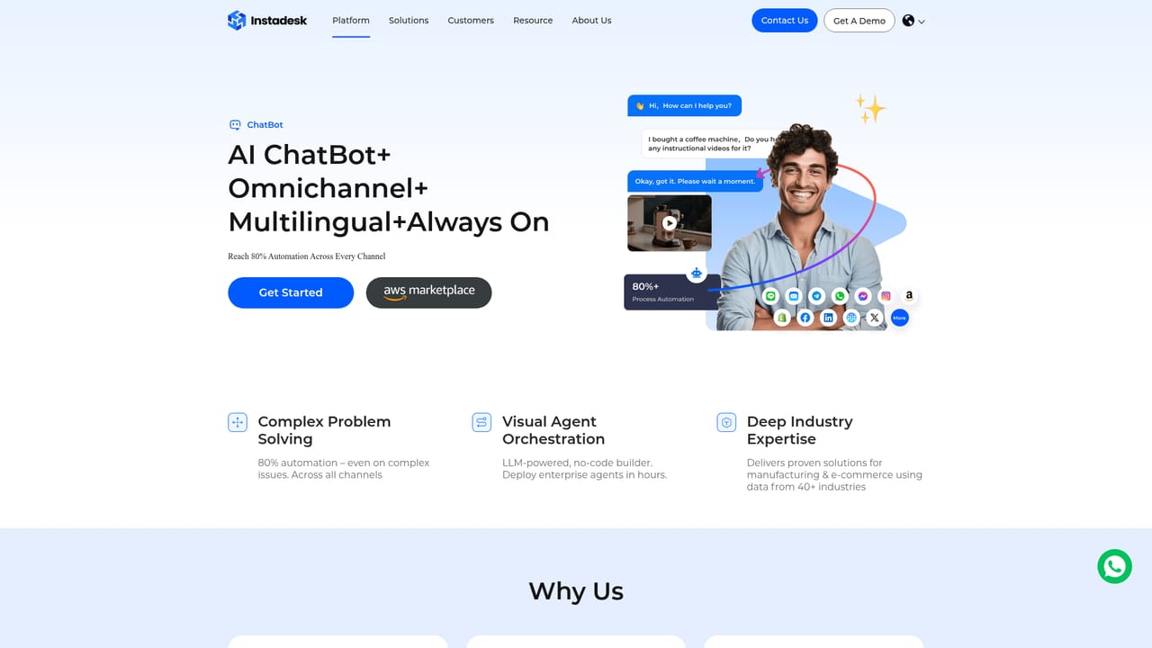 Instadesk — Choose the pillars you need