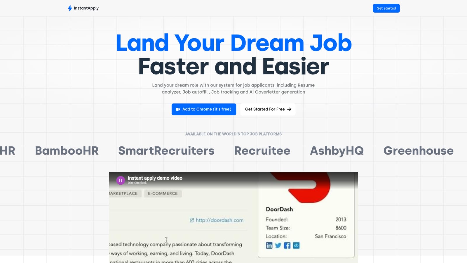 Instantapply — Install the Chrome extension