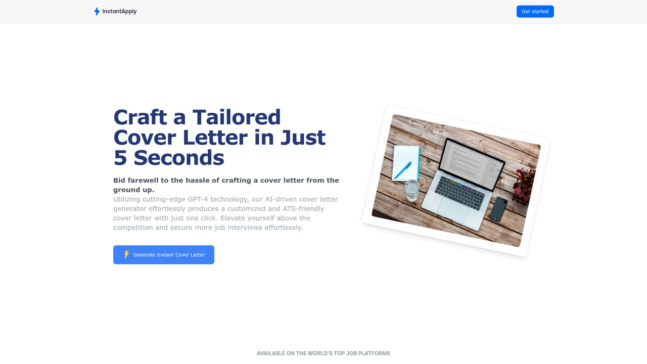 Instantapply — Generate a cover letter