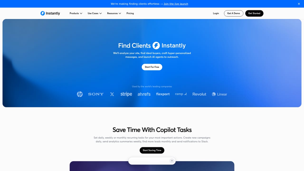 Instantly — Draft and launch a campaign