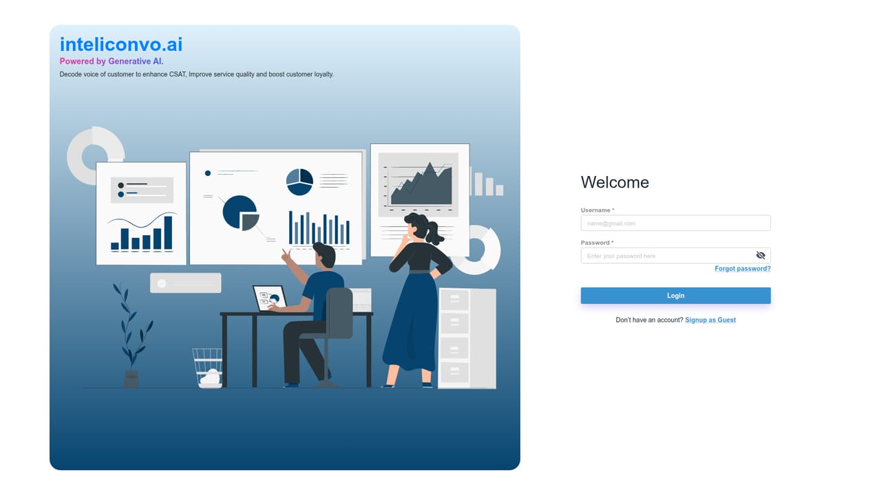 Inteliconvo — Create your account in the CX console