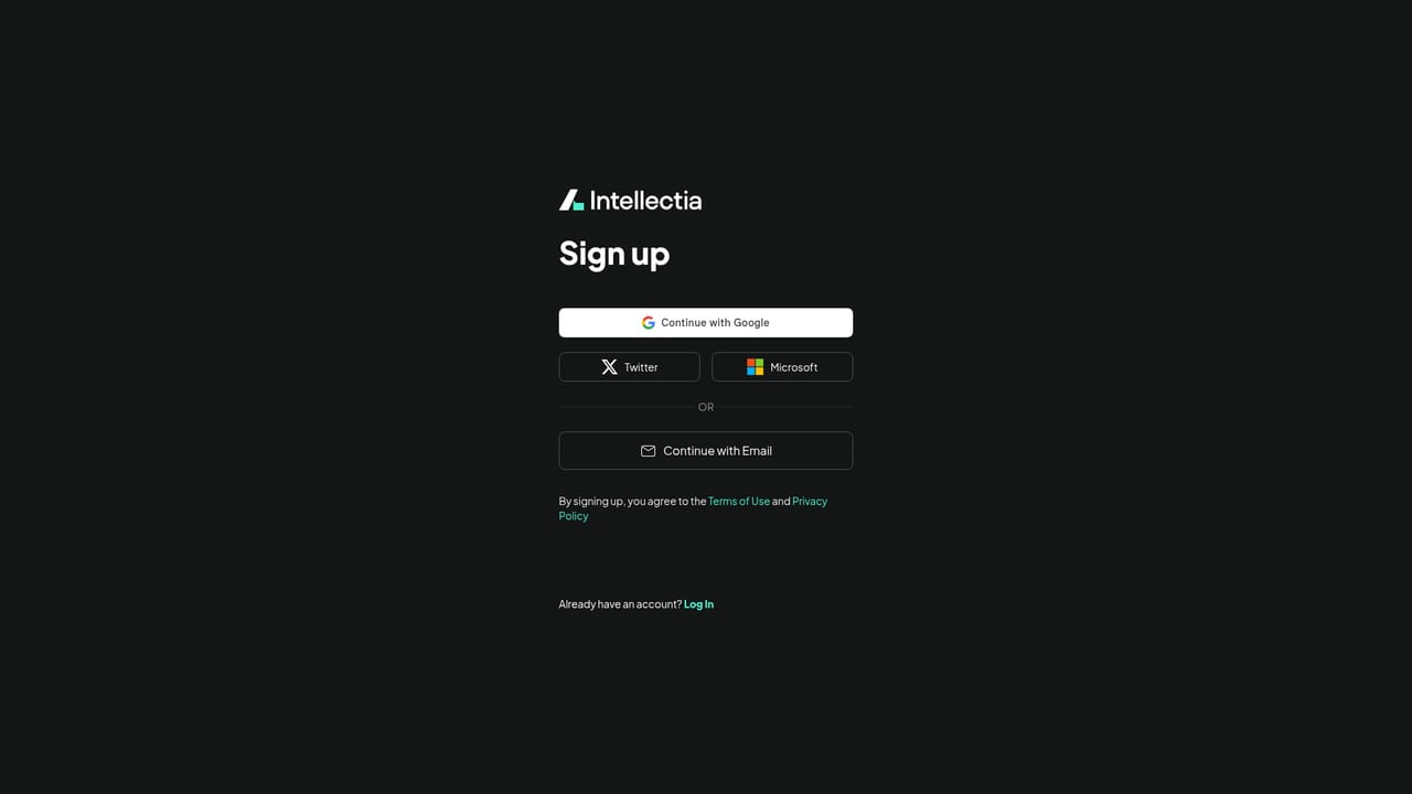 Intellectia — Create a free account