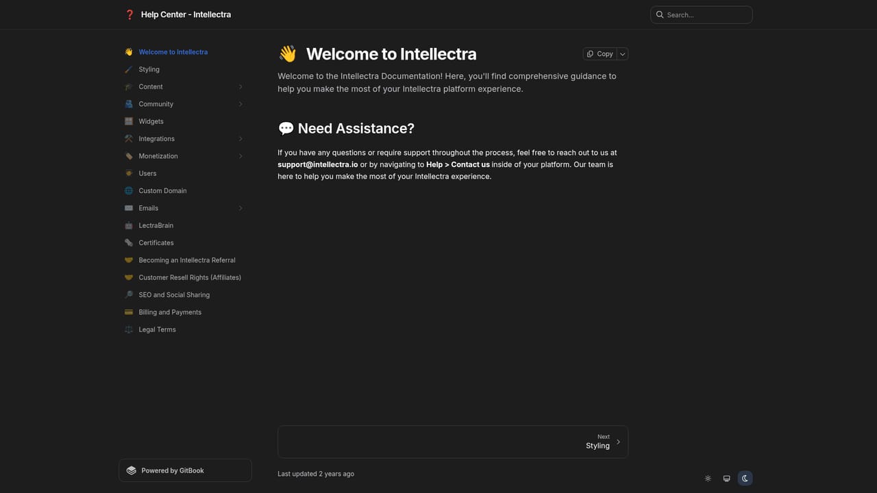 Intellectra — Check the manual for detailed settings