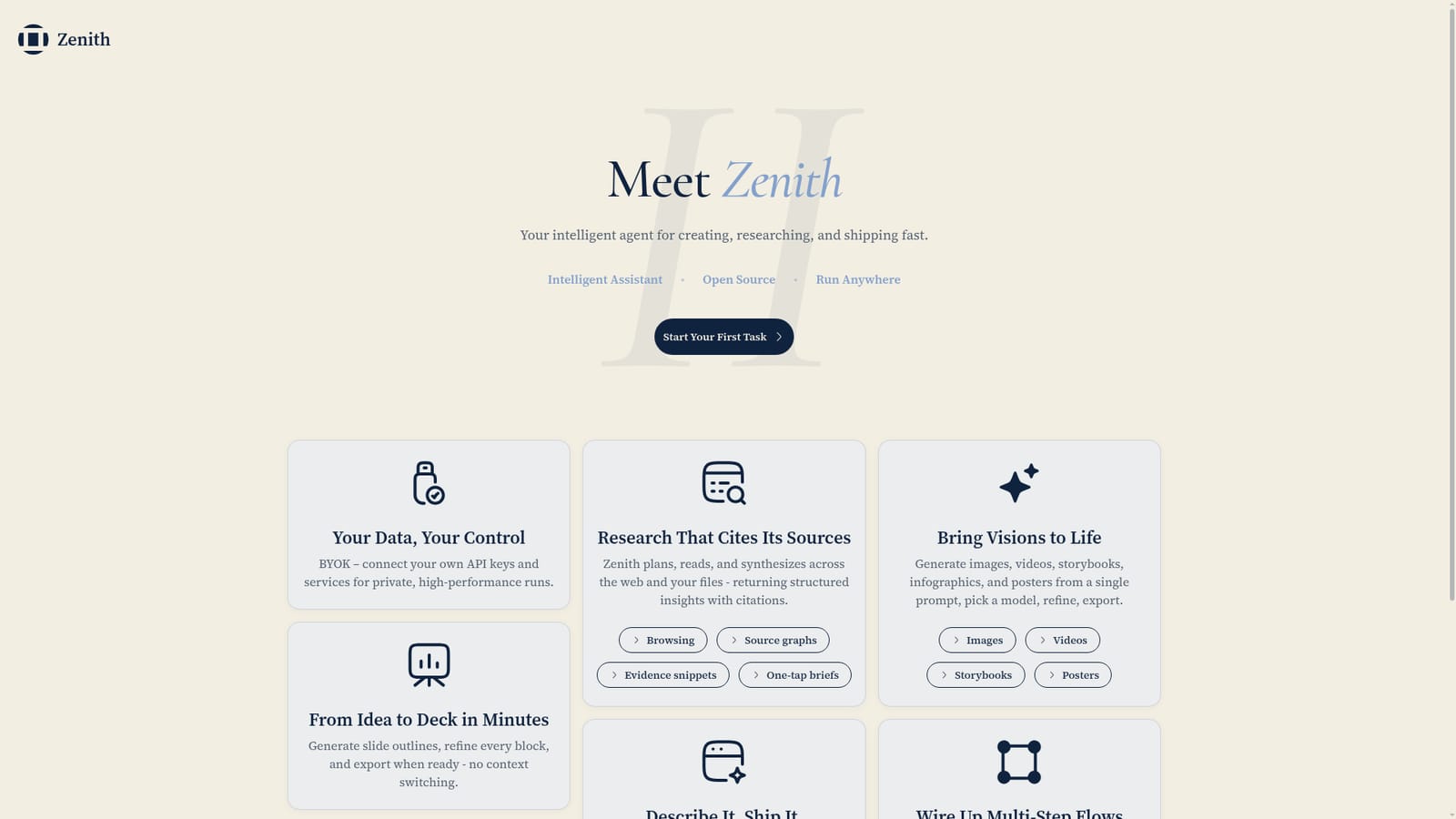 Intelligent Internet Agent — Start your first task