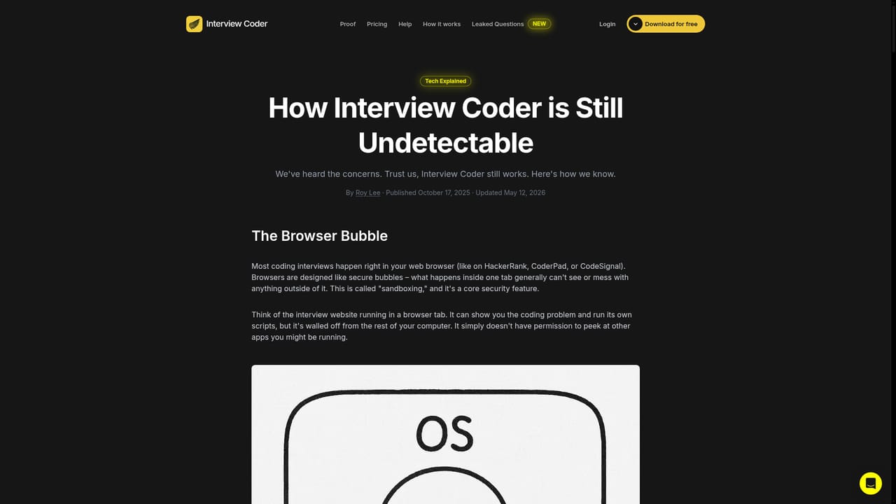 Interview Coder — Check how the tool works before downloading