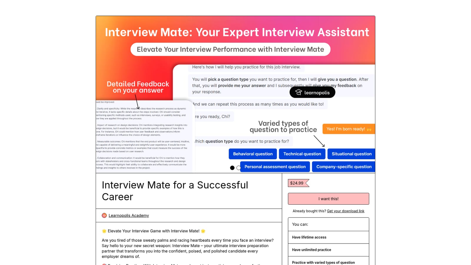 Interview Mate — Buy the product on Gumroad