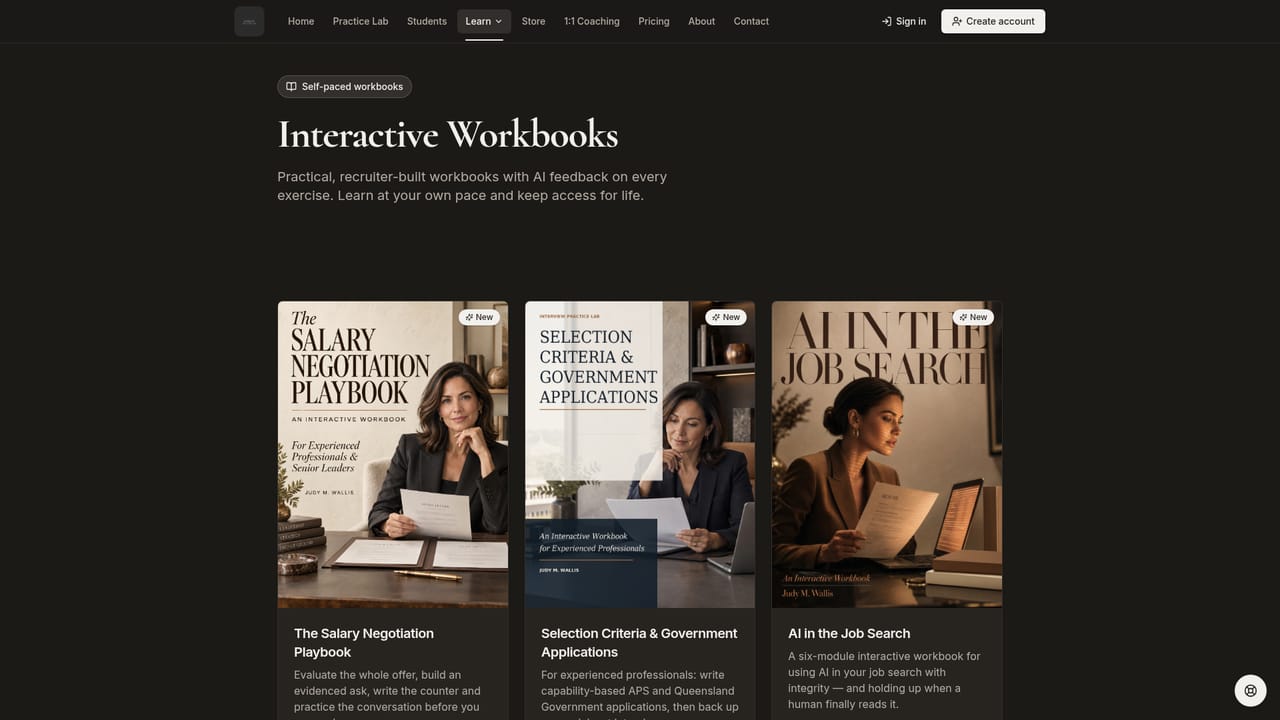 Interview Practice Lab — Build stories in a workbook
