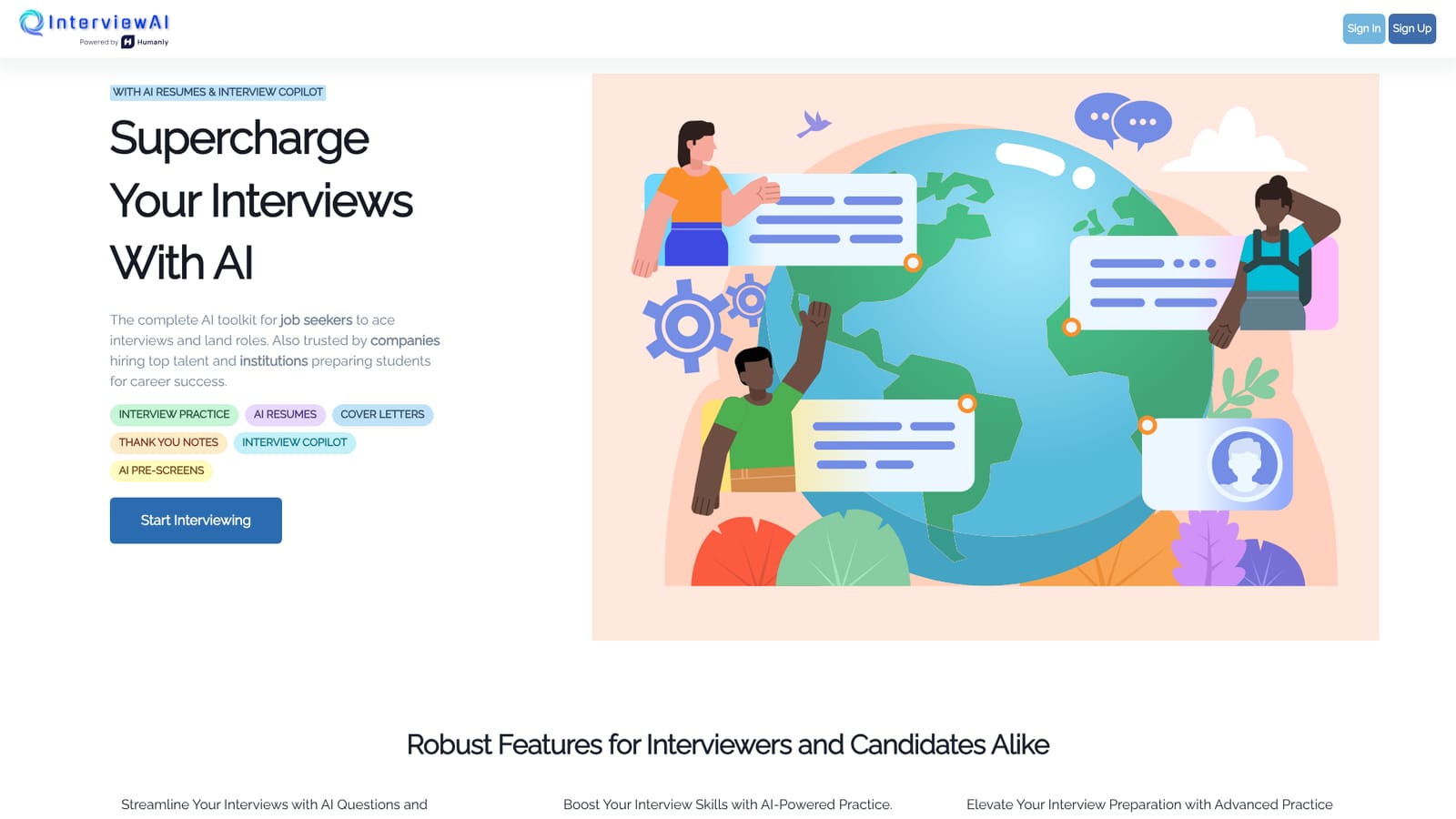 InterviewAI — Create an account on InterviewAI