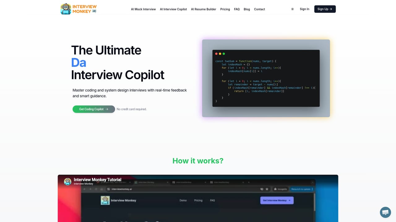 InterviewMonkey — Set up the Interview Copilot
