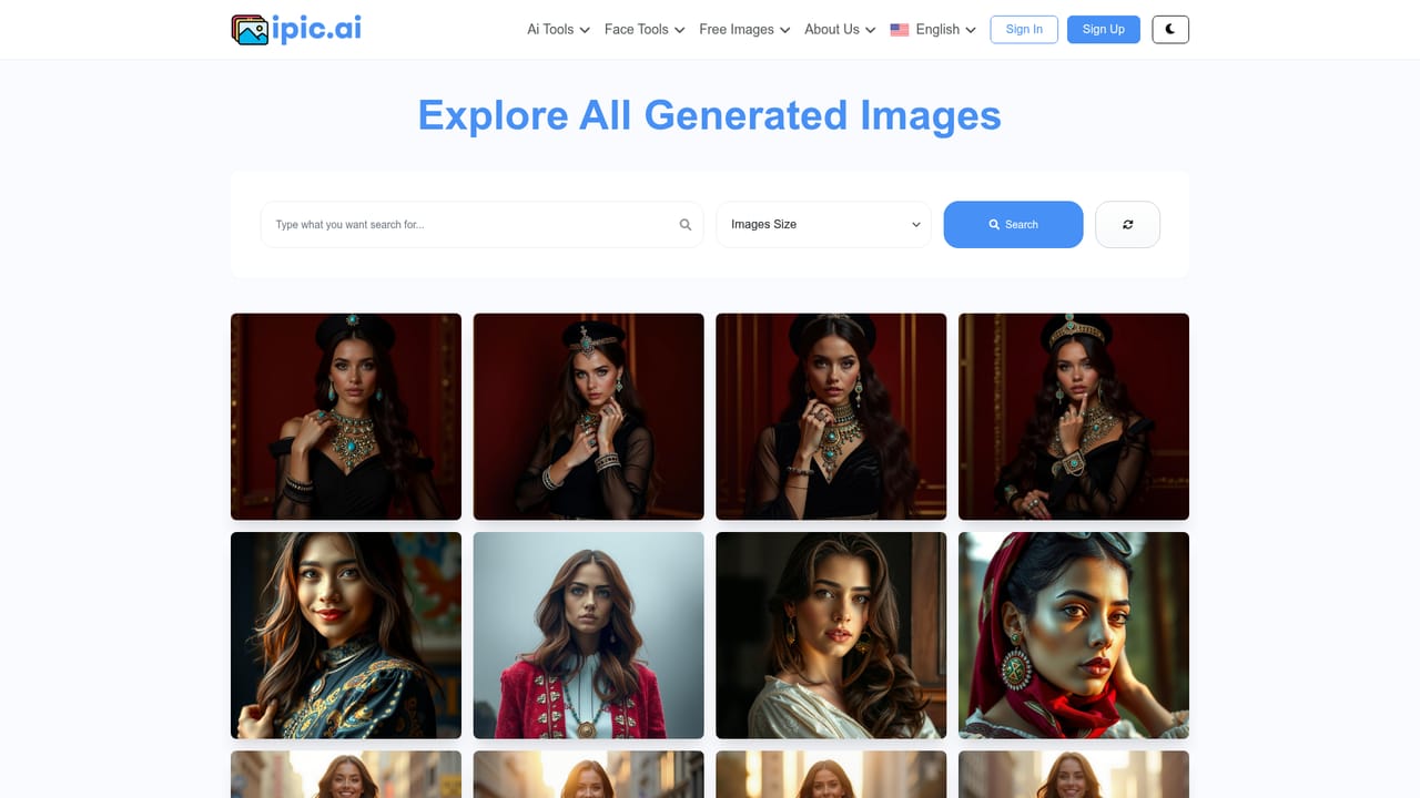 Ipic.ai — Browse the gallery for reference