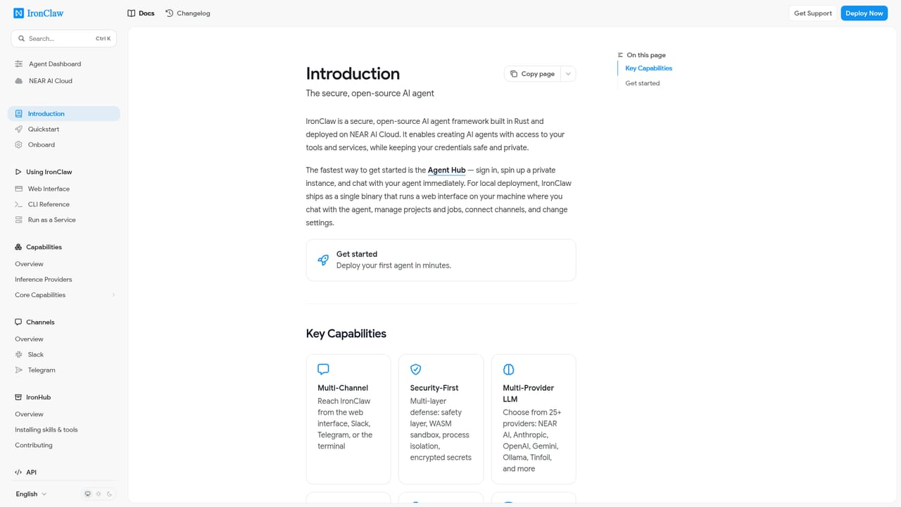 IronClaw — Review the runtime and docs