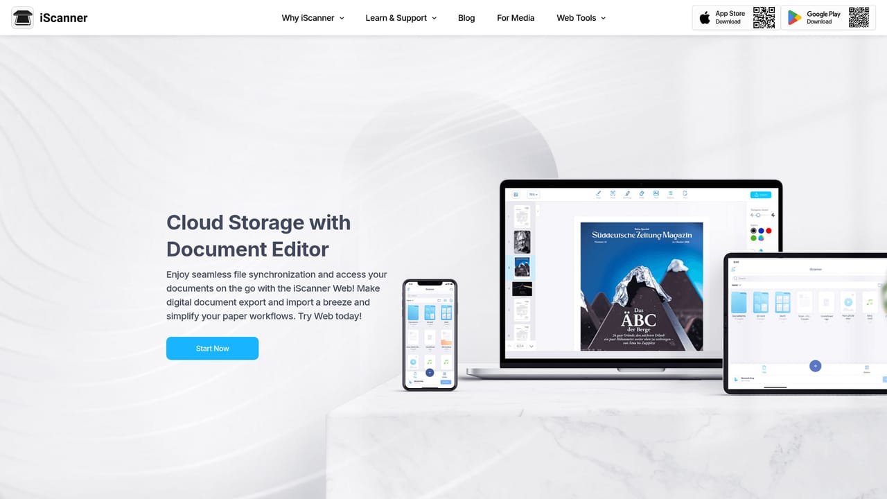 iScanner — Sync across devices