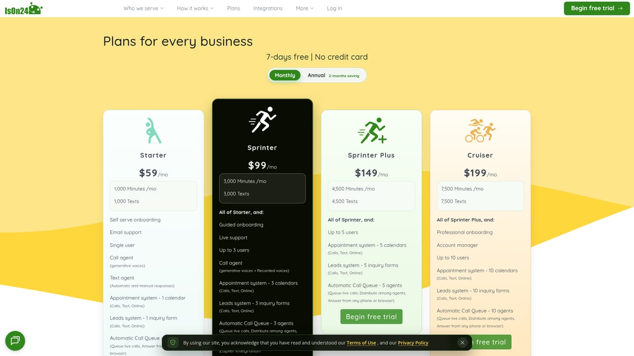 IsOn24 — Check plans and start the trial