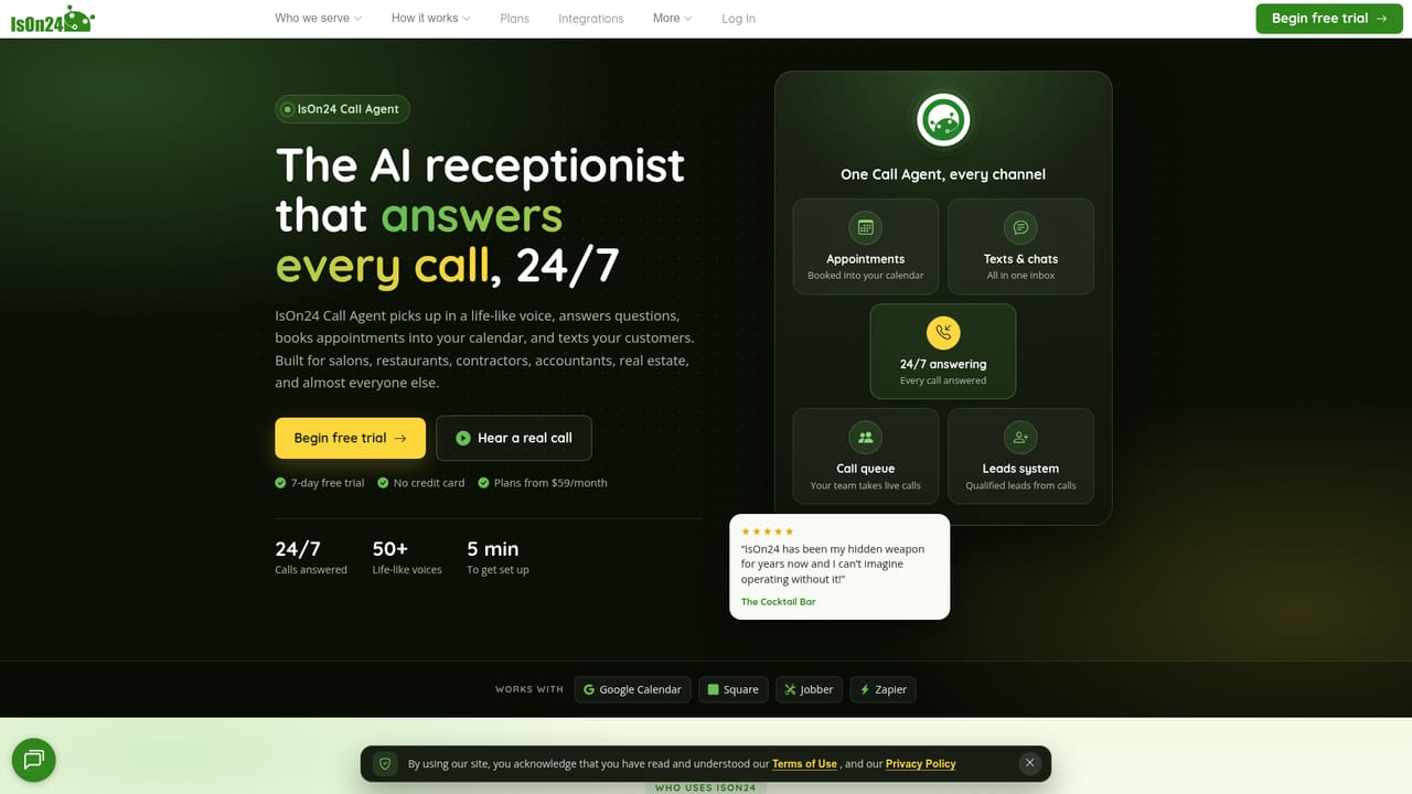 IsOn24 — Choose a voice and load business knowledge