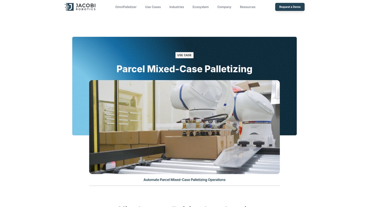 Jacobi Robotics — Match your operation to a use case
