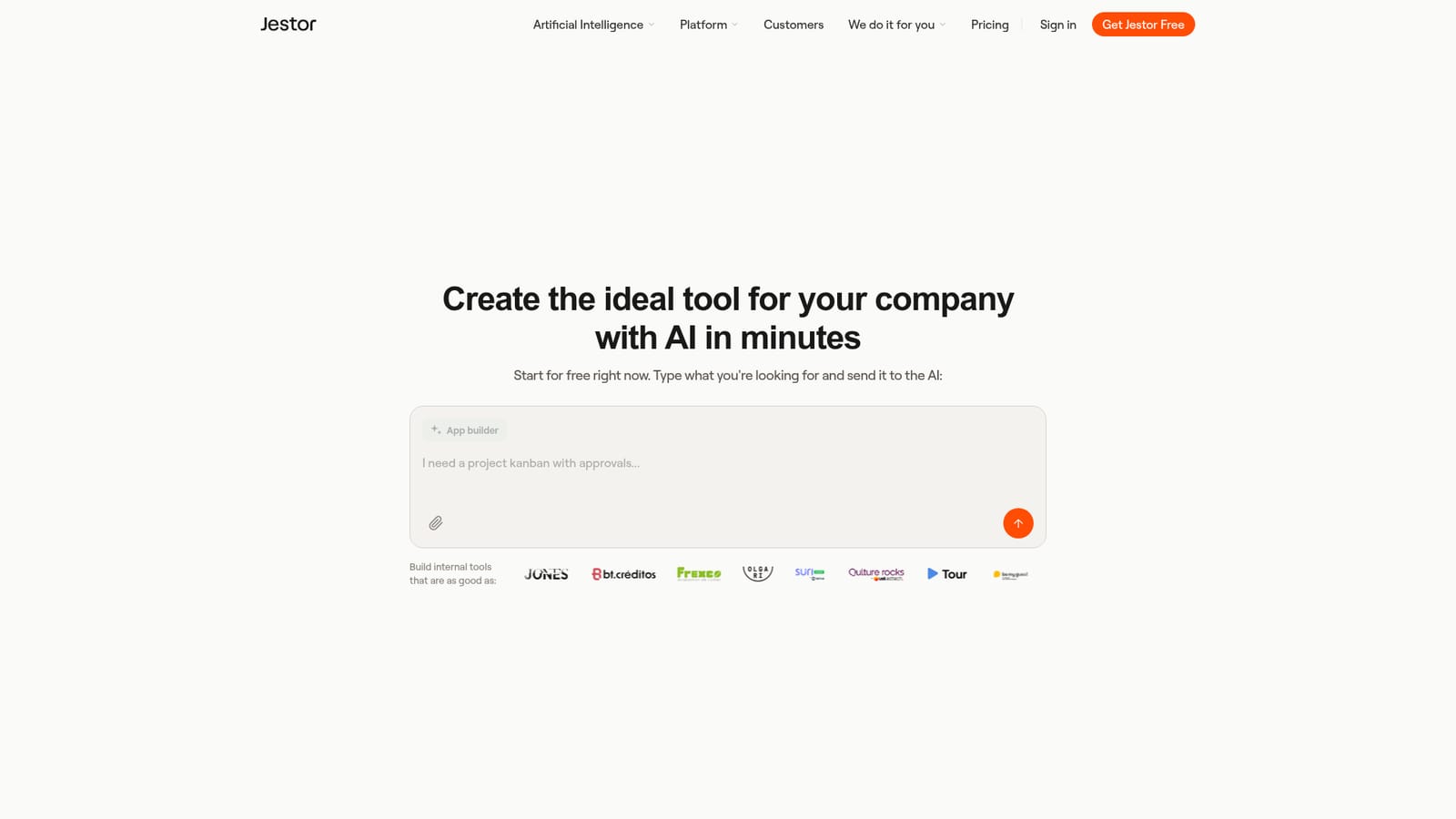 Jestor — Describe the tool you need