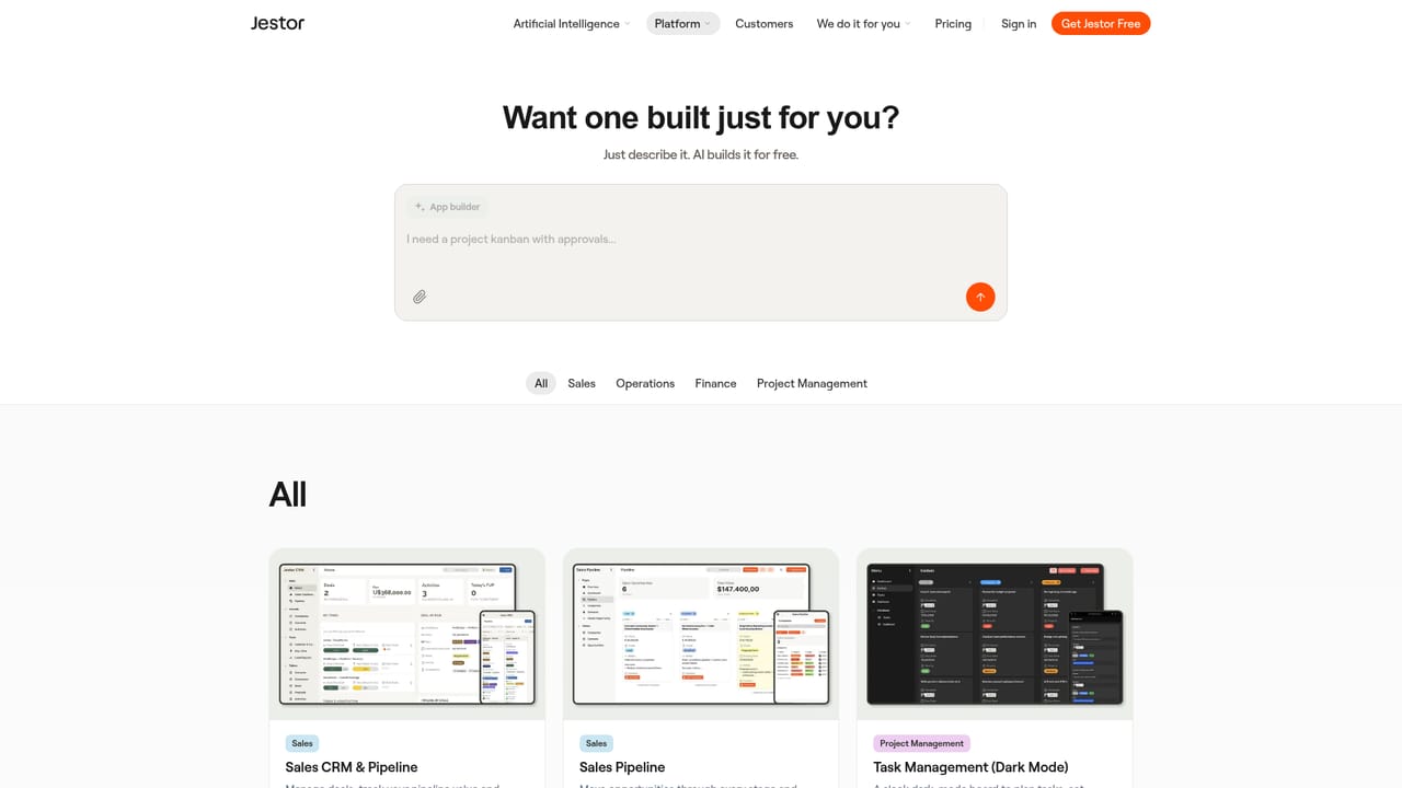 Jestor — Or pick a ready-made system