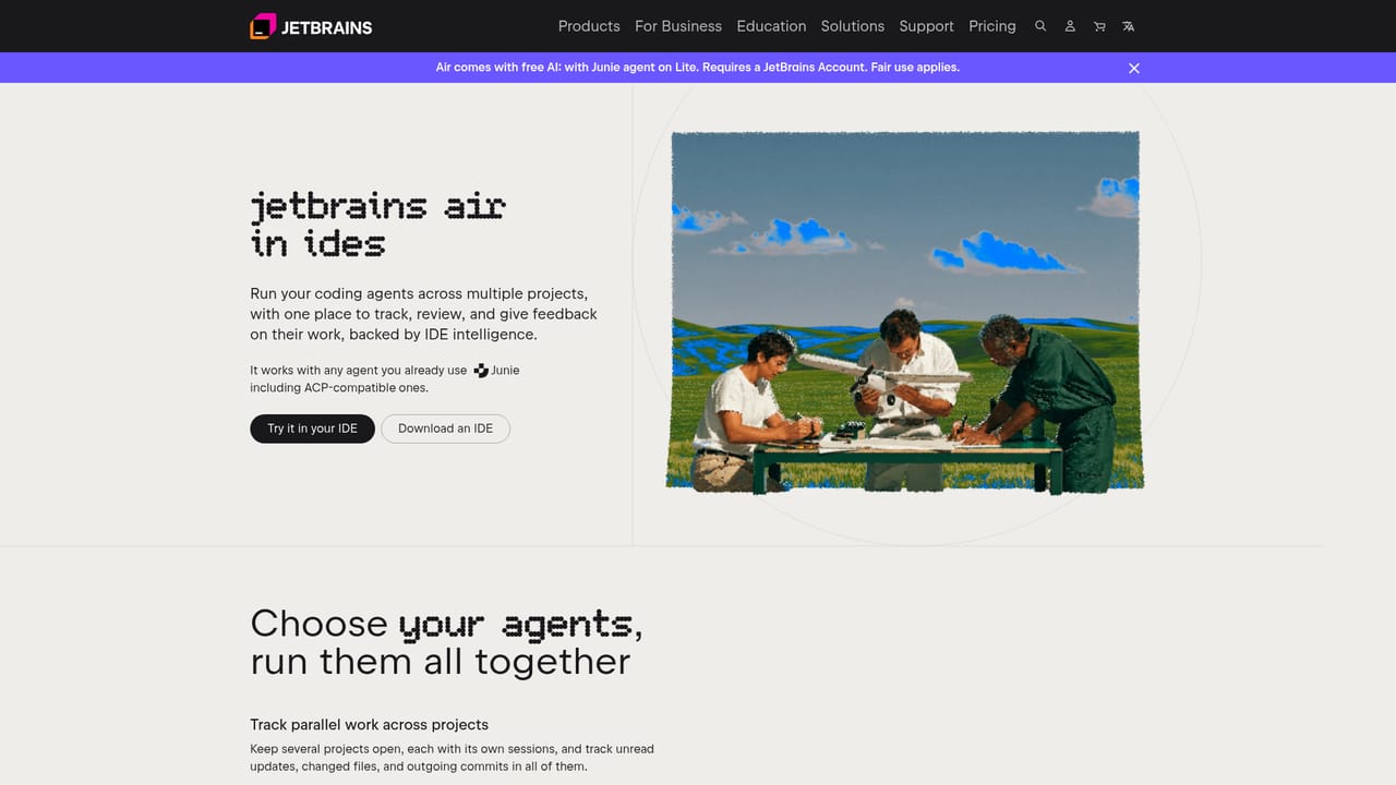 JetBrains Air — Pick how you pay for AI