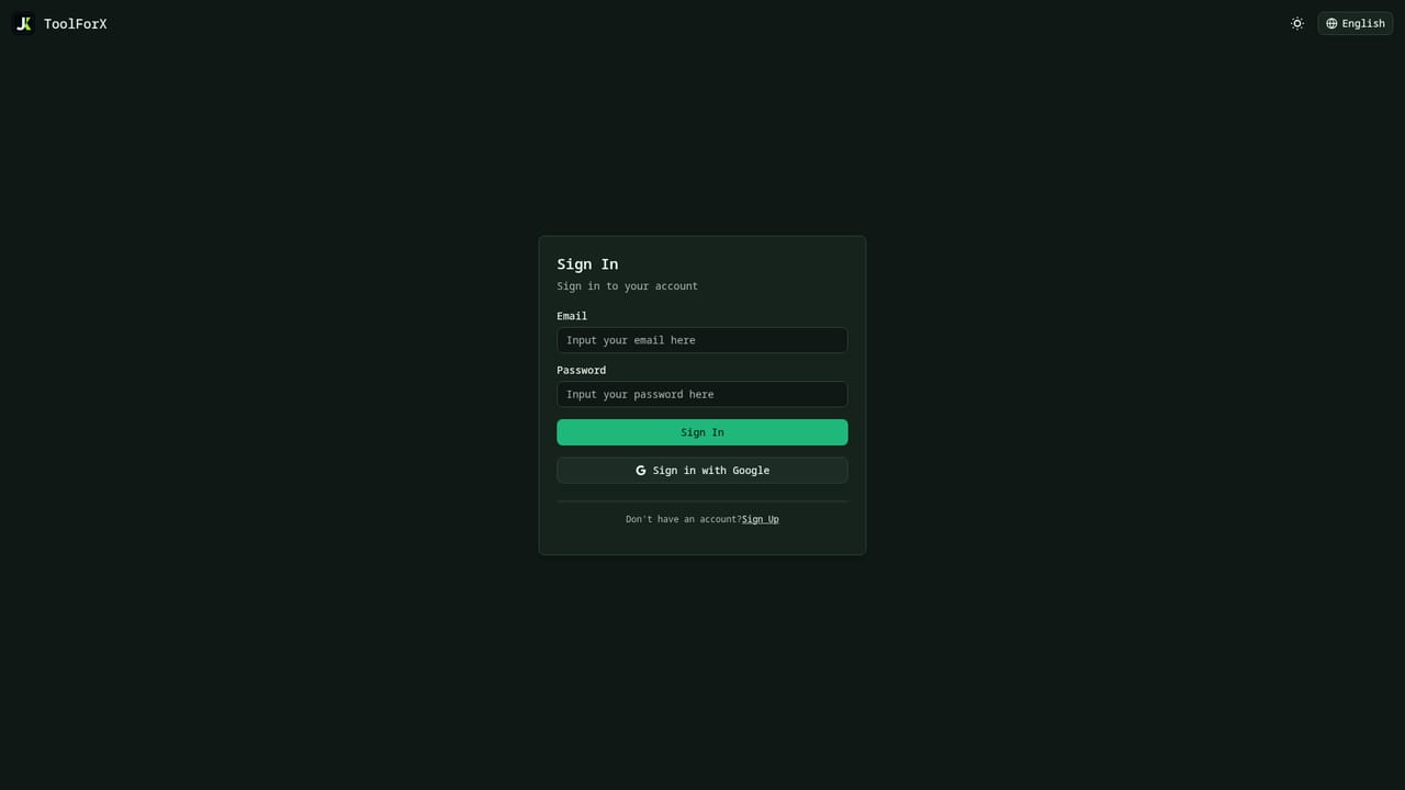JevModel — Sign in and create an API key