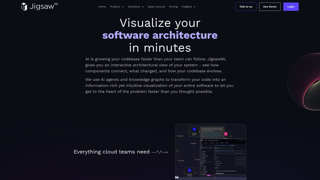 JigsawML — Review the generated architecture map