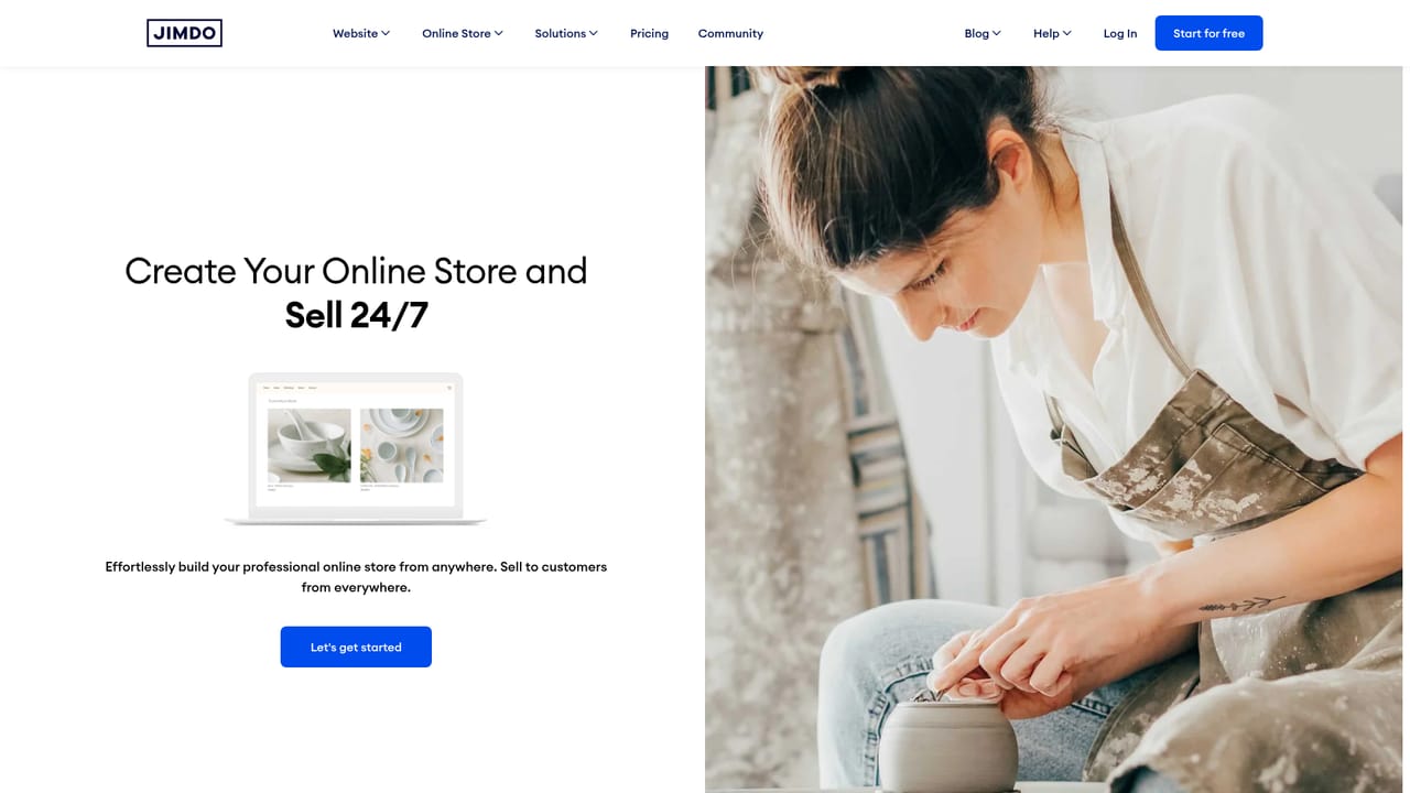 Jimdo — Set up the online shop