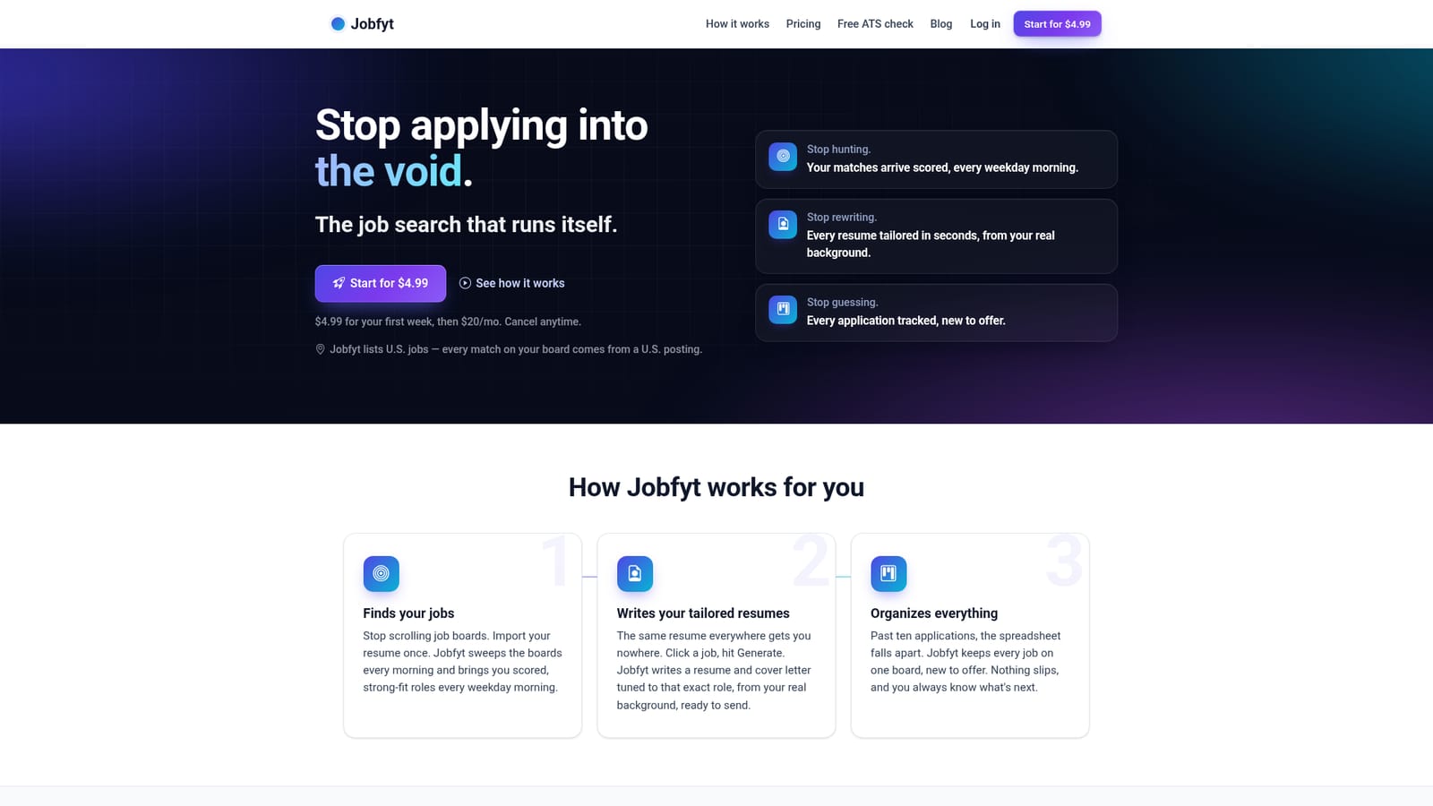 Jobfyt — Import your resume to build your profile