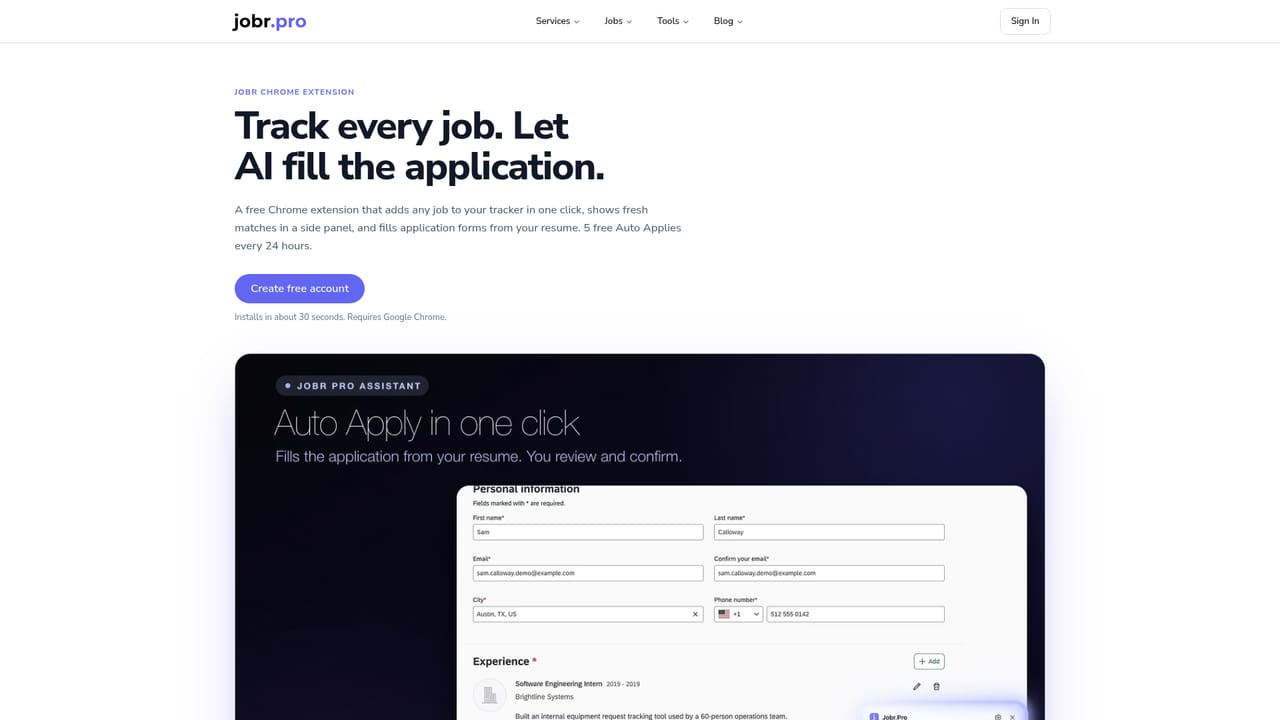Jobr Pro — Add roles you found yourself