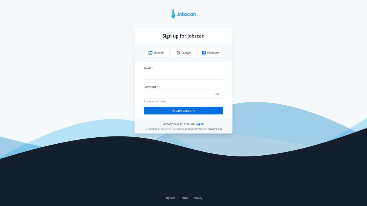 Jobscan — Sign up to save scans and use the full toolkit