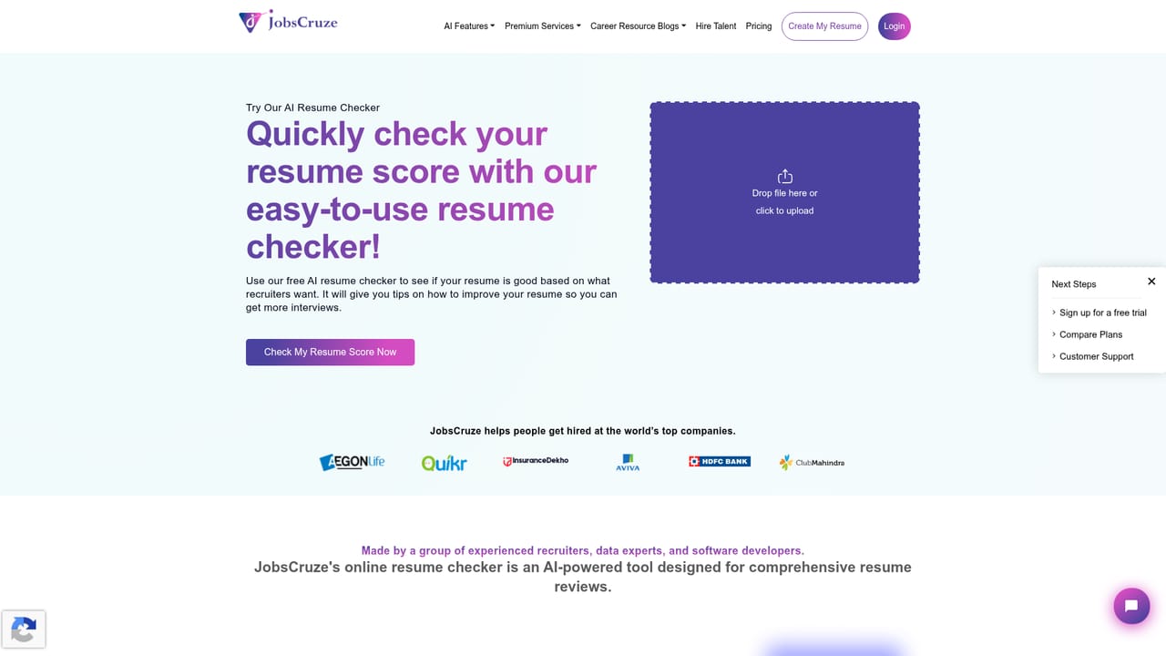 Jobscruze AI Resume Writer — Check the score before you apply