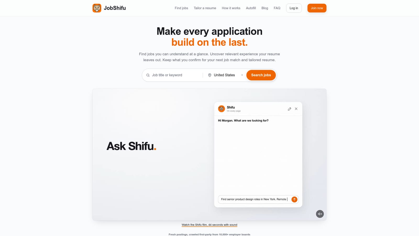 JobShifu — Search jobs without an account